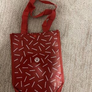 Lululemon Red Reusable Tote
